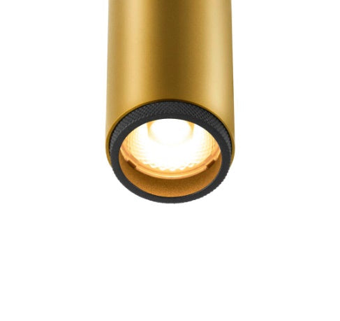 9.8W(530Lm) 48V DALI GRIP! S LED iekarams sliežu gaismeklis, IP20, zelta/melns, dimmējams, silti balta gaisma 2700K