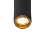 9.8W(350Lm) 48V DALI GRIP! S LED raidvalgusti, IP20, must/kuldne, timmitav, soe valge valgus 3000K