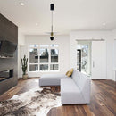 9W(1000Lm) LED dizaina gaismeklis, V-TAC, IP20, melns+zelta, silti balta gaisma 3000K