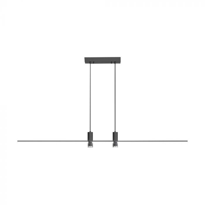 19W(2160Lm) LED disainvalgusti, V-TAC, IP20, must, neutraalne valge 4000K