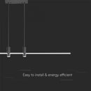 Светодиодный дизайнерский светильник 19W(2160Lm), V-TAC, IP20, черный, нейтральный белый 4000K