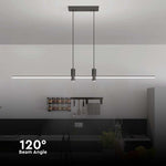 19W(2160Lm) LED-designarmatur, V-TAC, IP20, svart, neutralvit 4000K