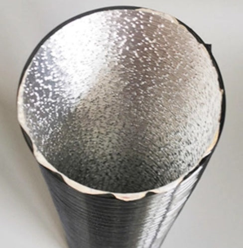 100cm VEVOR sildītāja siltā gaisa izplūdes caurule, melna