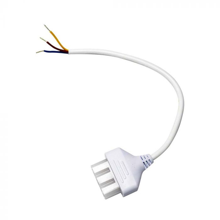 Power cable, white, 0.3m, 3x075mm²