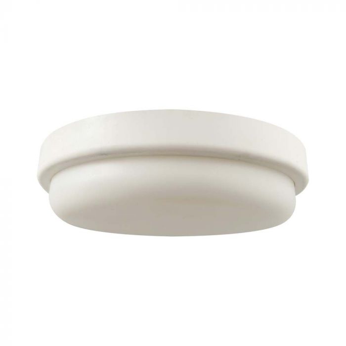 12W(1160Lmm) LED-kupolarmatur, V-TAC, IP54, varmvit 3000K