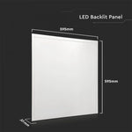 36W(4320Lm) 120Lm/W LED panel 600x600mm, V-TAC, IP20, cold white light 6400K