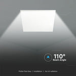 36W(4320Lm) 120Lm/W LED panel 600x600mm, V-TAC, IP20, cold white light 6400K
