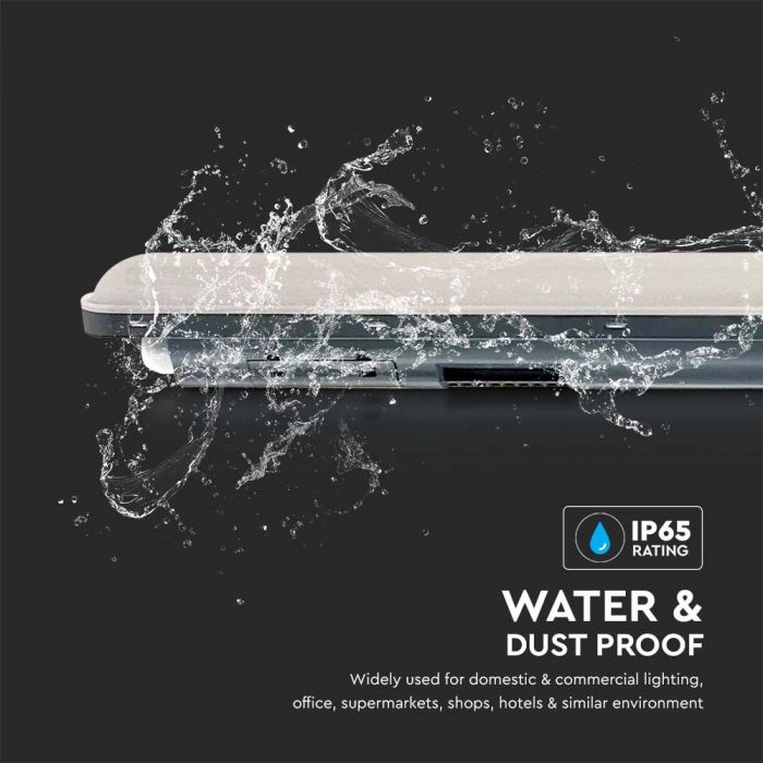 48W(5760Lm) 120Lm/W 150cm LED X-series linear luminaire, V-TAC, IP65, cold white light 6500K