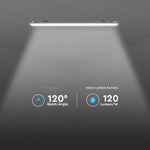 48W(5760Lm) 120Lm/W 150cm LED X-series linear luminaire, V-TAC, IP65, cold white light 6500K