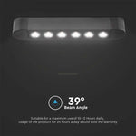 5W(550Lm) LED magnētisko sliežu gaismeklis, V-TAC,  DC:48V, IP20, melns, silti balta gaisma 3000K