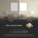 Магнитный трековый светильник 5W(550Lm) со встроенным светодиодом, V-TC, IP20, черный, холодный белый 6400K