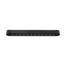 12W(1100Lm)  magnētiskais sliežu gaismeklis ar iebūvētu LED, V-TAC,  DC:48V, IP20, melns, neitrāli balta gaisma 4000K