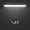 18W (2000Lm) LED magnētiskais sliežu gaismeklis, V-TAC,  DC:48V,  IP20, melns, neitrāli balta gaisma 4000K