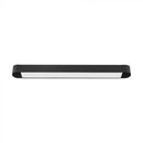 10W1500Lm) LED magnētisko sliežu gaismeklis, V-TAC,  DC:48V, IP20, melns, auksti balta gaisma 6400K