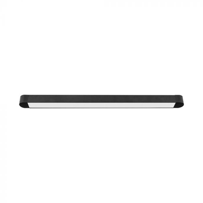 18W (1500Lm) LED magnētisko sliežu gaismeklis, V-TAC,  DC:48V, IP20, melns, neitrāli balta gaisma 4000K