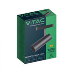 20W (2200Lm) magnetiline raidvalgusti integreeritud LED-iga, V-TC, DC:48V, IP20, must, neutraalne valge valgus 4000K