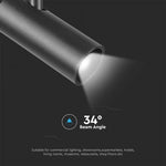 20W (2200Lm) magnetiline raidvalgusti integreeritud LED-iga, V-TC, DC:48V, IP20, must, neutraalne valge valgus 4000K