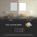 5W(600Lm)  magnētiskais sliežu gaismeklis ar iebūvētu LED, V-TC,  DC:48V, IP20, melns, neitrāli balta gaisma 4000K