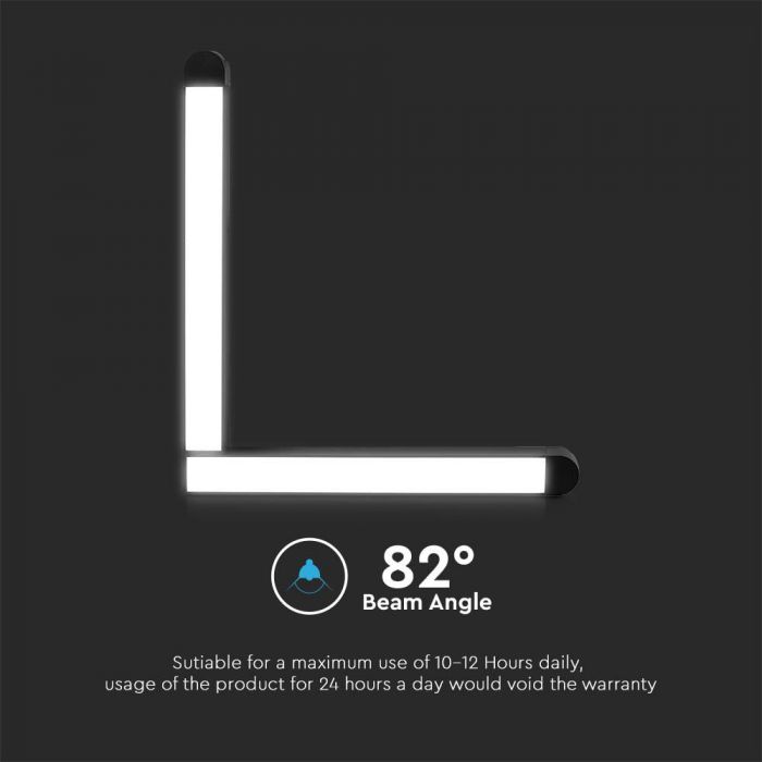 25W(2850Lm) magnetic track light with built-in LED, V-TAC, DC:48V, IP20, black, warm white light 3000K