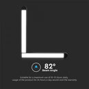 25W(2850Lm) magnetic track light with built-in LED, V-TAC, DC:48V, IP20, black, warm white light 3000K