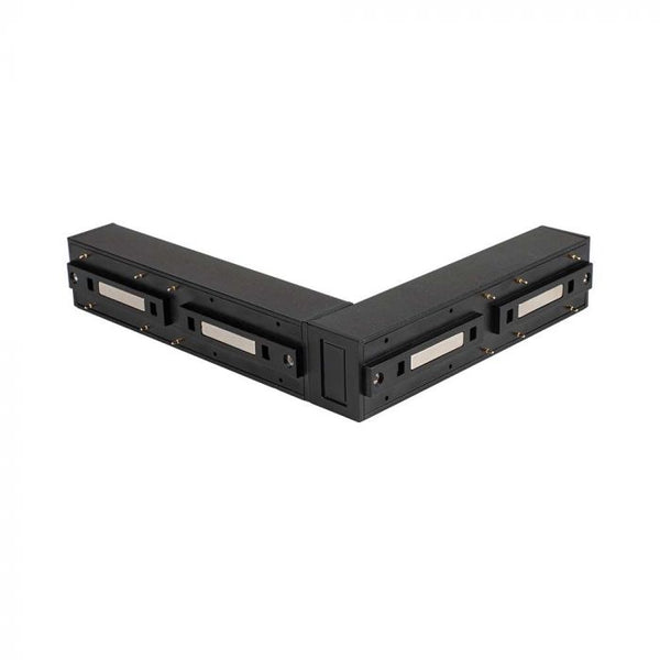 L-Type Magnetic Track Connector, Black, Compatible with V-TAC Magnetic Track Rails