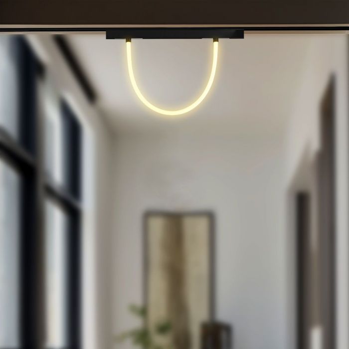 11W(1270Lm) DC:48V LED Magnetic SMART track luminaire, V-TAC, IP20, black, 3IN1