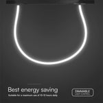 23W(2810Lm) DC:48V LED Magnetic SMART трековый светильник, V-TAC, IP20, черный, 3IN1