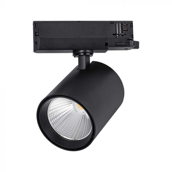 35W(3000Lm) LED COB armatur för strömskenor, svart, V-TAC, IP20, neutralvit 4000K
