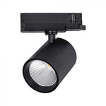 Трековый светодиодный COB светильник 35W(3000Lm), черный, V-TAC, IP20, нейтральный белый 4000K