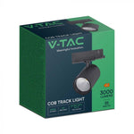 Трековый светодиодный COB светильник 35W(3000Lm), черный, V-TAC, IP20, нейтральный белый 4000K