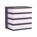 8W(820Lm) LED sienas gaismeklis, IP65, V-TAC, kvadrāta, brūns, neitrāli balta gaisma 4000K