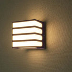 8W(820Lm) LED fasādes gaismeklis, IP65, V-TAC, kvadrāta, brūns, neitrāli balta gaisma 4000K