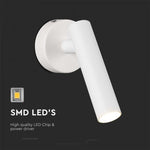 2W(150Lm) LED wall light with built-in LED, V-TAC, IP20, white, neutral white light 4000K