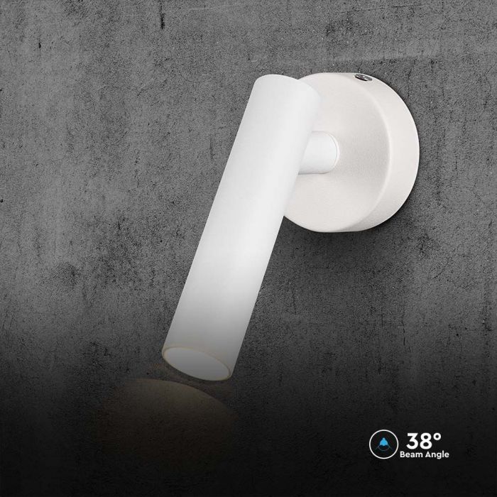 2W(150Lm) LED sienas gaismeklis ar iebūvētu LED, V-TAC, IP20, balts, silti balta gaisma 3000K