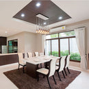 GU10 recessed frame/fixture, square, adjustable light direction, 88X88x31mm, recessed. size 75x75mm, white, V-TAC