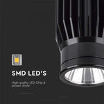 18W(1900Lm) LED module for GU10 frame, 34°, V-TAC, IP20, black, warm white light 3000K