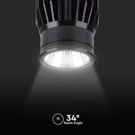 18W(1900Lm) LED module for GU10 frame, 34°, V-TAC, IP20, black, warm white light 3000K