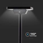 3W(220Lm) LED-solarmatur, markmontering, IP65, V-TAC, 3,7V, 2600mAh Li-ion-batteri, 3IN1, svart