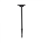 3W(220Lm) LED-solarmatur, markmontering, IP65, V-TAC, 3,7V, 2600mAh Li-ion-batteri, 3IN1, svart