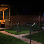 3W(220Lm) LED-solarmatur, markmontering, IP65, V-TAC, 3,7V, 2600mAh Li-ion-batteri, 3IN1, svart