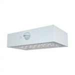 3W (350Lm) LED päikesepaneeliga esivalgusti PIR-anduriga, V-TAC, IP65, DC: 3.2V LifePO4 6000mAh aku, valge, 3000+4000K