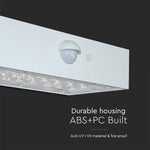 3W (350Lm) LED päikesepaneeliga esivalgusti PIR-anduriga, V-TAC, IP65, DC: 3.2V LifePO4 6000mAh aku, valge, 3000+4000K