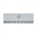 3W(350Lm) LED solar front luminaire with PIR sensor, V-TAC, IP65, DC:3.2V LifePO4 6000mAh Battery, white, 3000+4000K