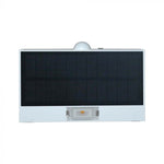 3W (350Lm) LED päikesepaneeliga esivalgusti PIR-anduriga, V-TAC, IP65, DC: 3.2V LifePO4 6000mAh aku, valge, 3000+4000K