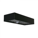 6W(900Lm) LED solar wall light with PIR sensor, IP65, 3.7V, Lithium 3000mAh Battery, 230x97x42.7mm, black, neutral white light 4000K