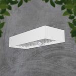 6W(900Lm) 3,7V 35 LED solcellsfrontarmatur med PIR-sensor, V-TAC, IP65, vit, fyrkantig, 3,7V, litium 3000mAh batteri, neutralvitt ljus 4000K