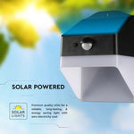 Фронтальный светодиодный солнечный светильник 2W(200Lm) с PIR датчиком, V-TAC, IP65, 3.7V, литиевая батарея 1200mAh, нейтральный белый свет 4000K
