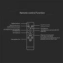 30W(4800Lm) LED prožektors ar saules bateriju, IP65, V-TAC,   6.4V, 6000mAh LiFePO4 Battery, 12.5W solārais panelis, ar PIR kustību sensoru un tālvadības pulti, melns, auksti balta gaisma 6400K