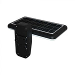 15W (2000Lm) LED päikesepaneeliga esivalgusti PIR-anduriga, V-TAC, IP65, DC:3.2V LifePO4 6000mAh aku, must, 6000K+4000K
