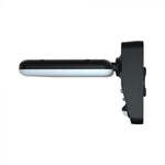 15W (2000Lm) LED päikesepaneeliga esivalgusti PIR-anduriga, V-TAC, IP65, DC:3.2V LifePO4 6000mAh aku, must, 6000K+4000K